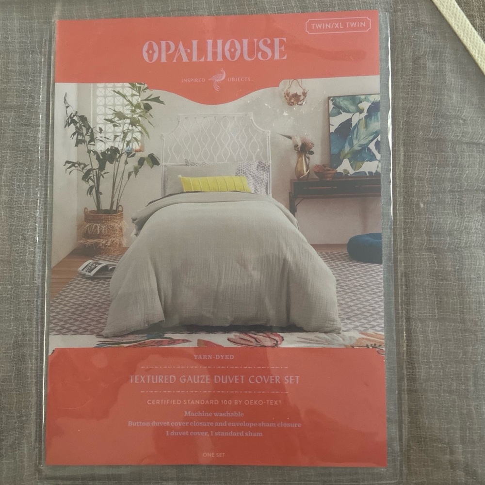 Opalhouse Twin/XL Twin Yarn Dyed Gauze Duvet Cover